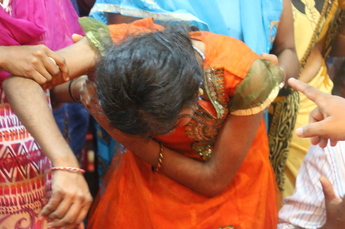 People thronged into the Night Vigil held at Prayer center by Grace Minstry in Mangalore here on Sep 2, 2017. Many received countless miracles, healing, and deliverance. 